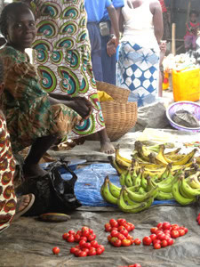 Returning to Sierra Leone: Elemental Africa 5 Market fruit seller in Sierra Leone.