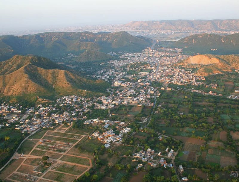 View of Jaipur from the balloon