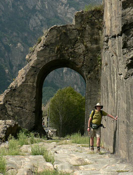 One Couple's Culinary and Cultural Pilgrimage 3 Roman arches - Valle d'Aosta