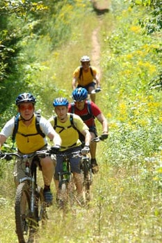 Biking at Kingdom Trails, voted 'Best Trail Network in North America' by Bike Magazine.