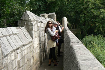 York, England: The Original York 6 The Roman Wall in York, England.