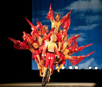 Digging to China: A Journey to Taipei, Nanjing, Shanghai 1 The Shanghai Acrobatic Troupe performs daily at 7:00 pm at the Shanghai Center Theater.