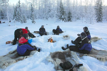 Stopping for our campfire lunchbreak