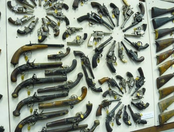 Cherokee Nation: A Fascinating Historical Site 13 The Davis Arms Museum in Claremore, Oklahoma, houses the largest private collection of firearms in the world, as well as a huge collection of John Wayne memorabilia.