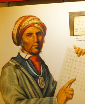 Cherokee Nation: A Fascinating Historical Site 11 Portrait of Sequoyah at the Cherokee National Capitol