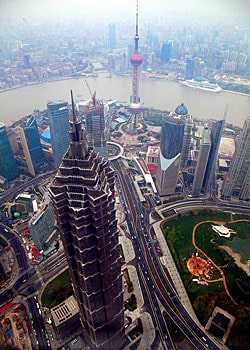 Digging to China: A Journey to Taipei, Nanjing, Shanghai 10 The view fron the Shanghai World Financial Center