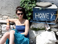 Anna Chapman in Rhodes.