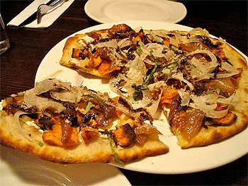 The Berkshires: Keeping It Local in Western Massachusetts 2 Pizza at Baba Louie's with parsnips, sweet pototoes and fennel.