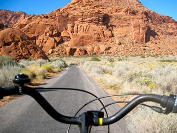 St. George, Utah: Red Rocks Calling 8 The view from my bike on West Canyon Road