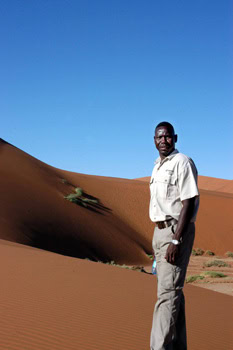 Into a Still Country: On Safari in Namibia 5 One of the guides at the Sossusvlei Wilderness Camp