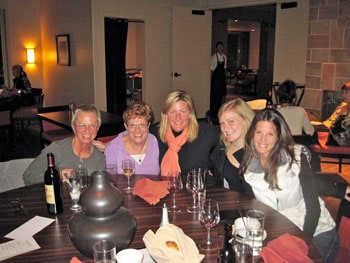 St. George, Utah: Red Rocks Calling 13 My new favorite girlfriends! On our last night together, we bonded at the community table over great food, good wine, and fun stories.