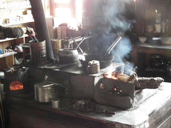 Tea house kitchen
