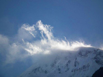High winds on the mountain