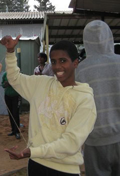 Giving Back to Israel 8 A young man in Gedera
