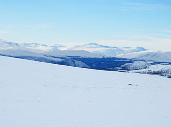 Mountain view in the Rondane National Park