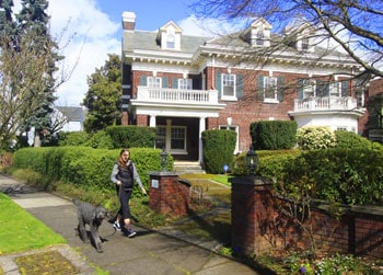 Historic houses line the streets of Northeast Portland