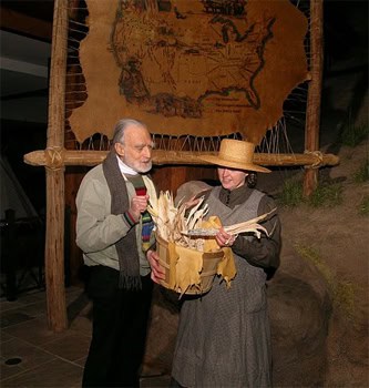 Observing Sandhill Cranes in Kearney, Nebraska 4 At the museum, the director shows the sacred Pawnee corn.
