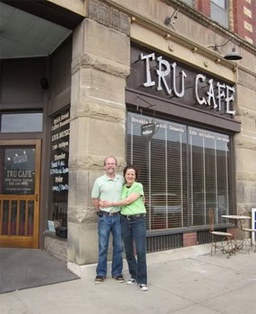 Observing Sandhill Cranes in Kearney, Nebraska 3 The owners of the Tru Cafe, Mark and Roberta Loescher.
