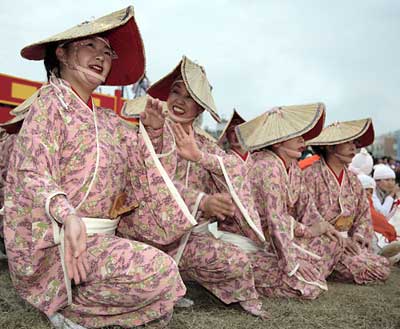 Dancers at the Tainan Lantern Festival