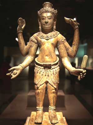 A statue at the National Palace Museum