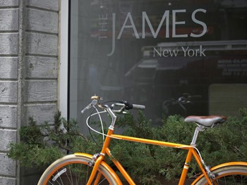 Your bike awaits at the James Hotel, in Chicago.