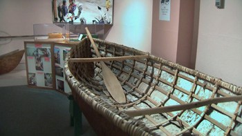 Kamloops, British Columbia: An Age-Old Meeting Place 10 Birch bark canoe at the Sepwepemc Museum. Photo courtesy Tourism Kamloops - Tk’emlups Indian Band.