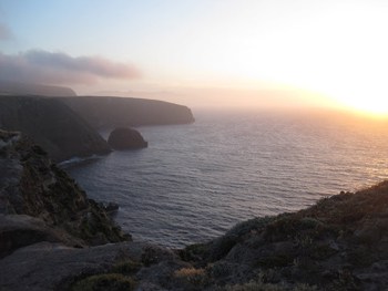 Cavern Point at sunset.