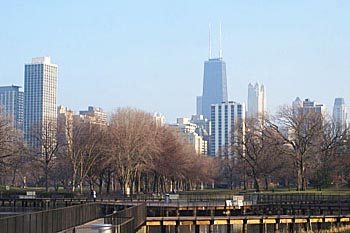 The Chicago skyline seen from Lincoln Park. Photos by Will McGough.