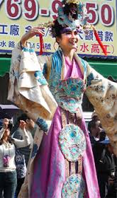 The colors of the dresses are delicate and powerful at the same time in Lukang, Taiwan.