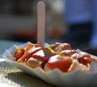 Currywurst in Berlin.