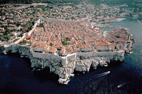 Dubrovnik, Croatia on the Adriatic Coast.
