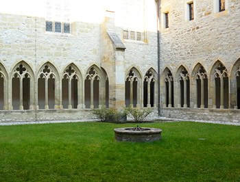 The courtyard of the Augustinian Monastery in Erfurt, where Luther lived as a monk.