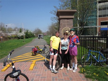 An entrance to the canalside trail. photo Mike Gallagher.