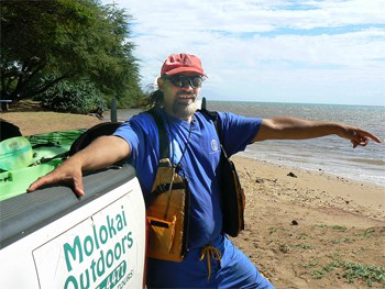 Kalani, my native Hawiian kayaking guide.