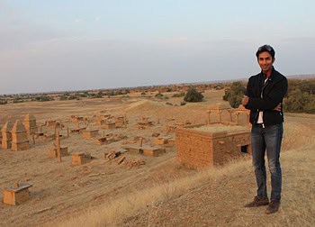 Manvendra Singh Shekhawat at Kuldhara near Jaisalmer