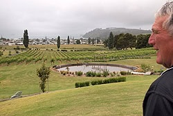John Donelly of Mercury Bay Estate Cellars at Cooks Beach.