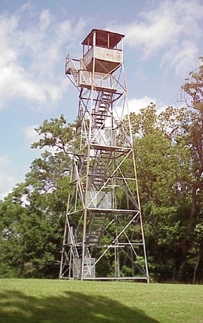 Climbing atop this 75 foot observation tower, visitors can see where Grant's troops gathered to mount their assault on the Confederate soldiers at Fort Cobun and Fort Wade. photo courtesy of the park.