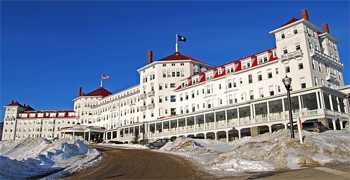 The elegant Omni Mount Washington Hotel in northern New Hampshire.