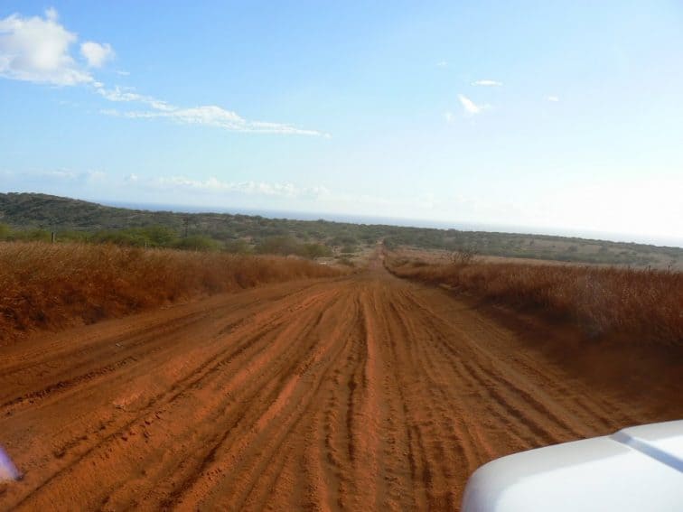 Molokai, Hawaii's Almost Empty Island 4 The desolate road to the west end of Molokai Hawaii.
