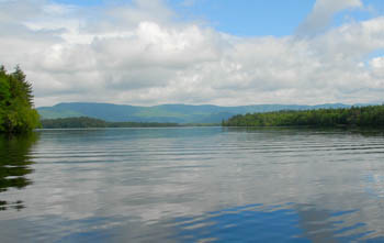 Squam Lake, known in the movies as Golden Pond, in New Hampshire.