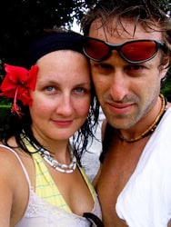 The Perils of Loving a Free Spirit 3 Author Torre DeRoche and her love, Ivan Nepomnaschy.