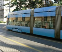 Zagreb's trams.