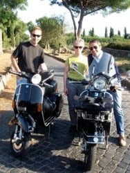 Ready for Rome on a Vespa