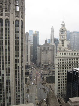 View from my room at the Interconti?nental Chicago