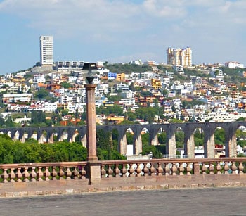 Queretaro's famous aqueduct