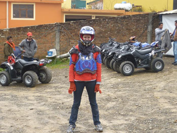 The author in ATV gear