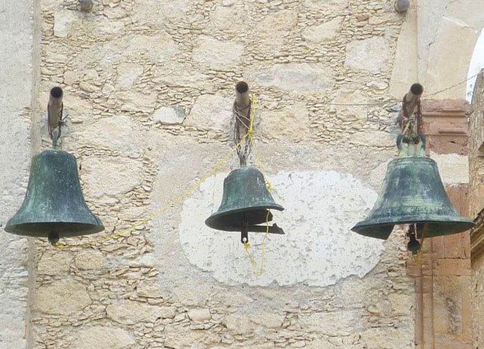Bells at an abandoned mission outside of Querétero