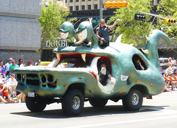 Houston Art Car Parade - Celebrating Individuality 22 Bug-eyed monster car