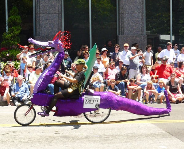 Houston Art Car Parade - Celebrating Individuality 11 Dragon bike