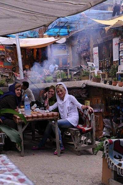 Girl's table in Masuleh Iran.